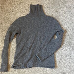 Magaschoni Heather Gray Turtleneck Sweater